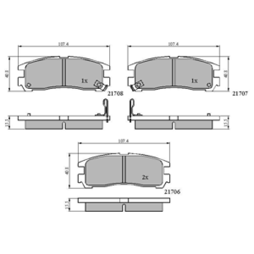 DriveTec Brake Pads DBPPAD955