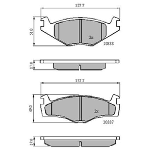 DriveTec Brake Pads DBPPAD979
