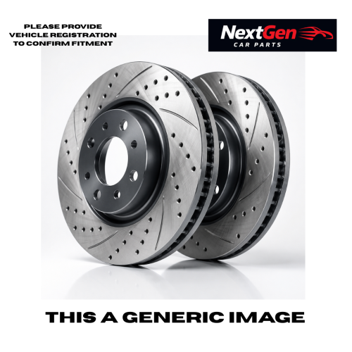 Fahren Brake Disc FBD6074 Drilled and Grooved